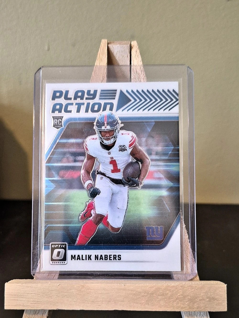 Panini 2024 Donruss Optic Play Action Malik Nabers #8 Rookie Card
